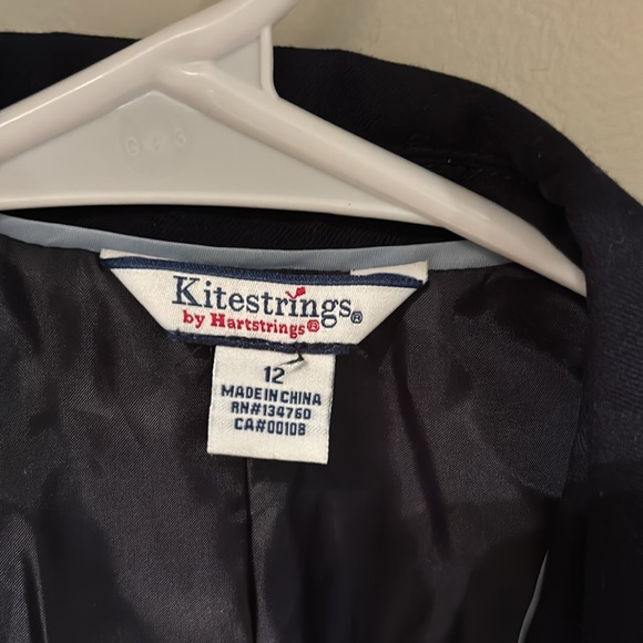 Navy blue boys suit jacket size 12 - Picture 3 of 4